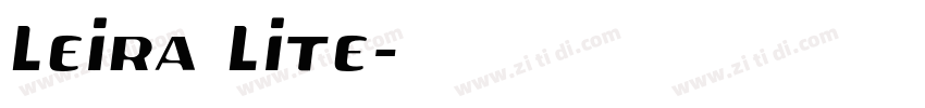 Leira Lite字体转换